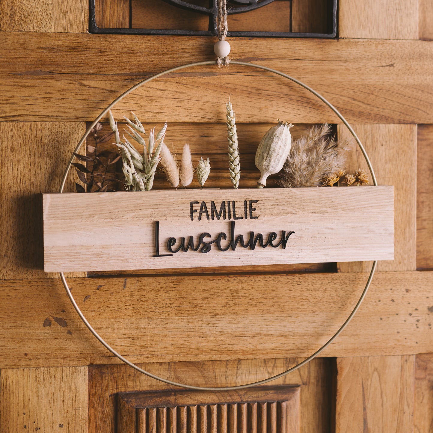 Metallkranz mit Familienname