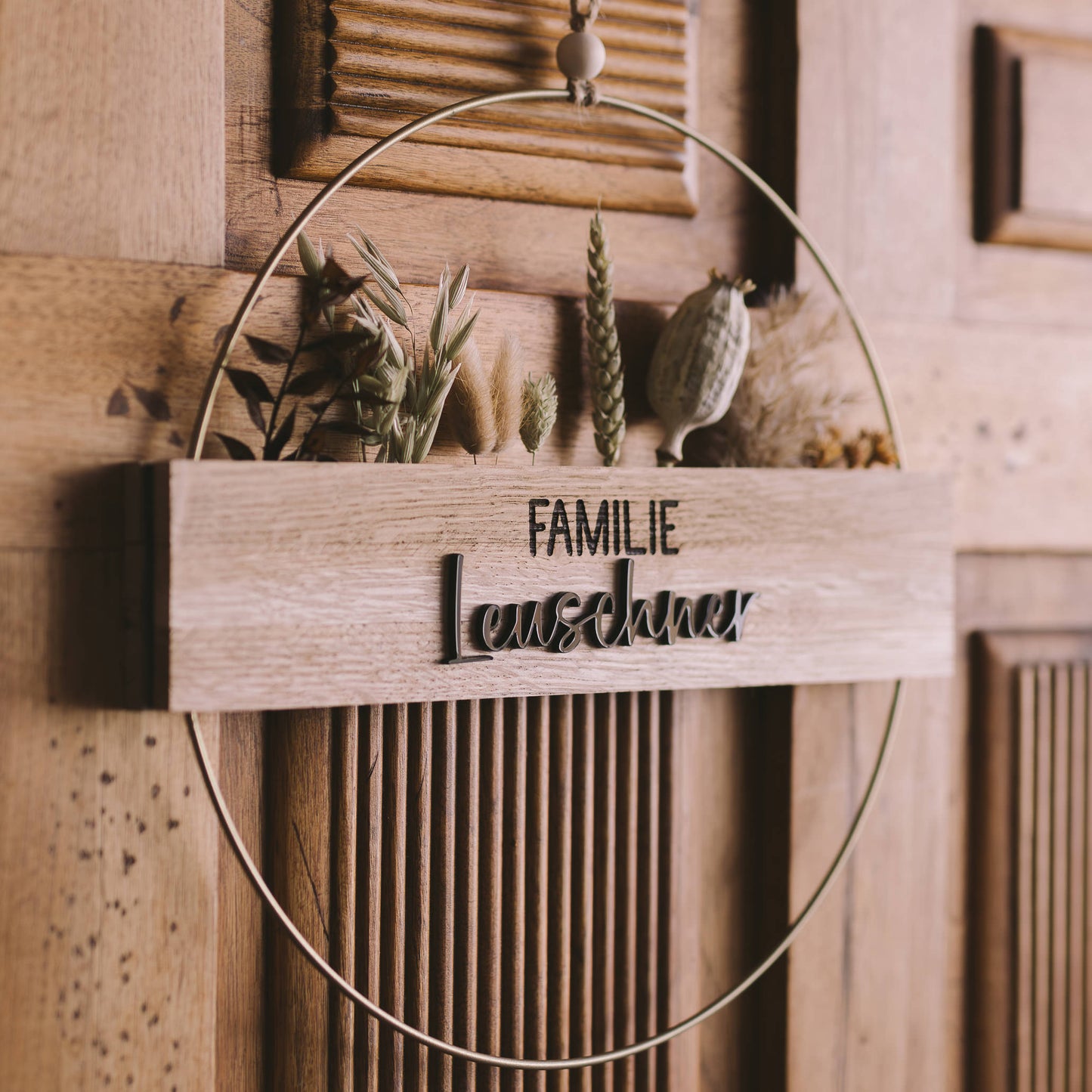 Metallkranz mit Familienname