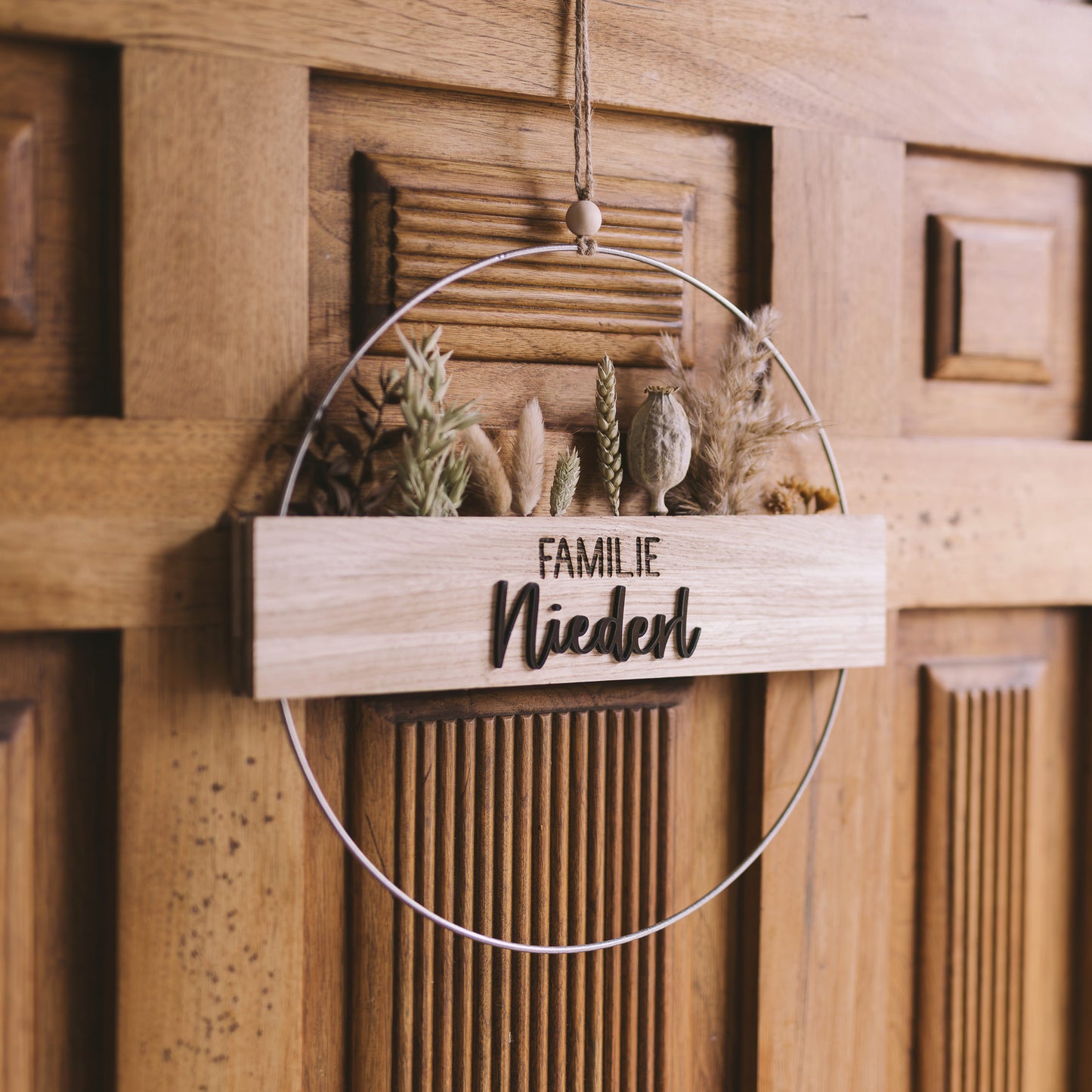 Metallkranz mit Familienname