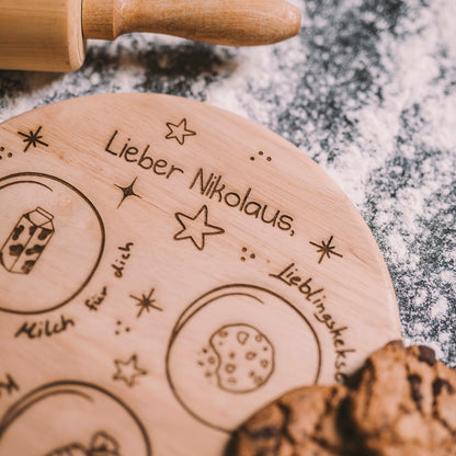 Weihnachtsbrett  Durchmesser 24cm