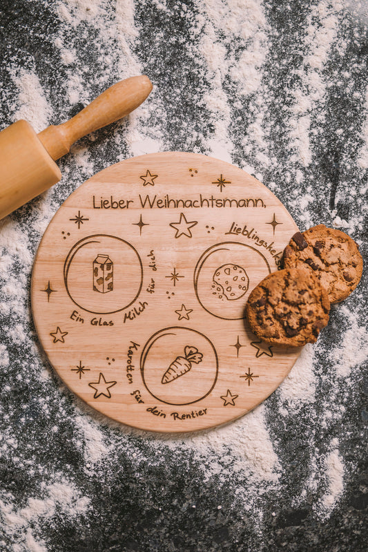 Weihnachtsbrett  Durchmesser 24cm
